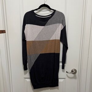 Prana Gray and Cream Knit Top